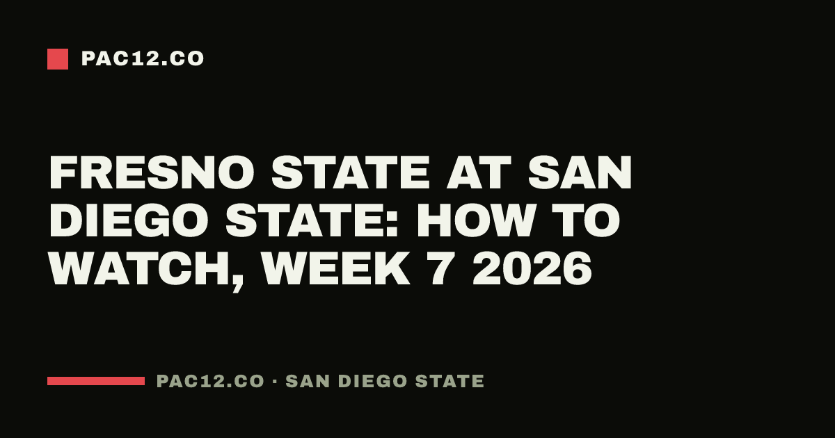 Fresno State at San Diego State: how to watch, Week 7 2026