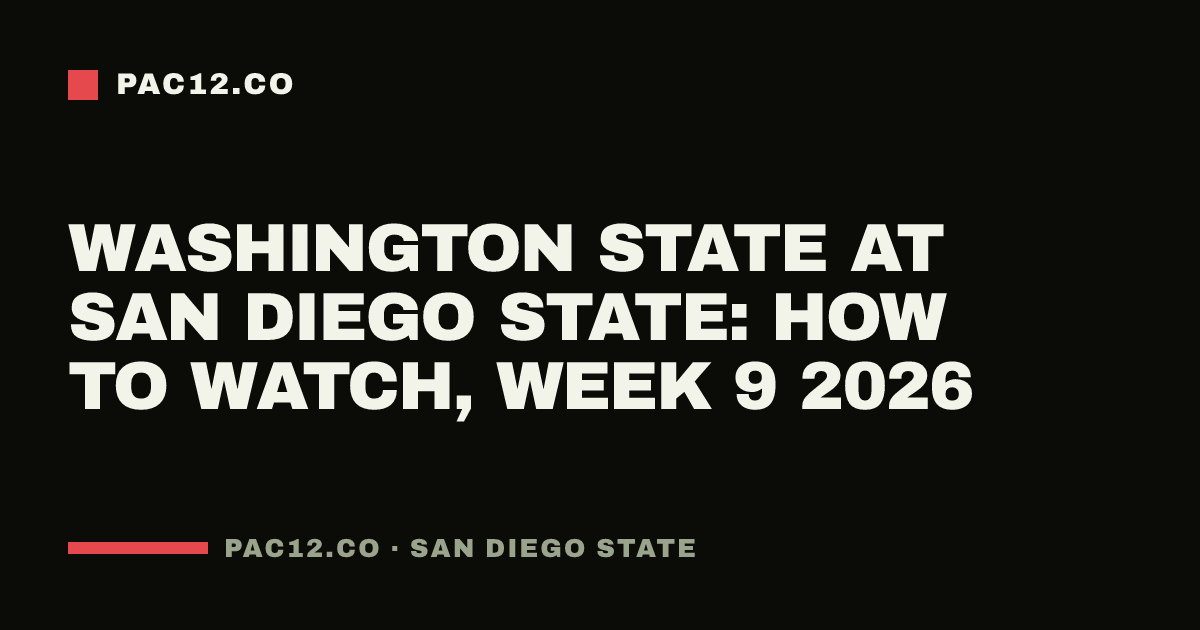 Washington State at San Diego State: how to watch, Week 9 2026