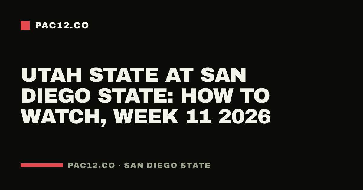 Utah State at San Diego State: how to watch, Week 11 2026
